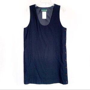 Vintage Harve Benard Side Button Jumper Navy Wool Dress